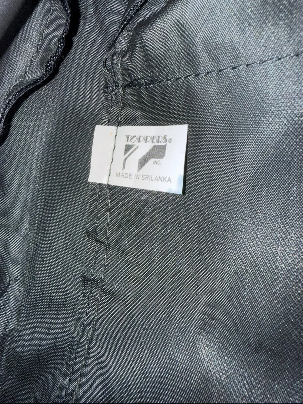Toppers Heavy Duty Garment Bag Black 22x39 Monogram JAB New With Tags